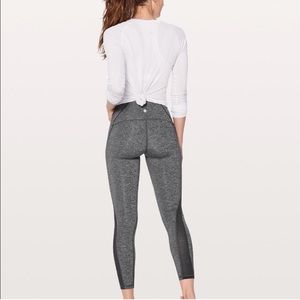 LULULEMON Train Times 7/8 Pant Grey Heather Size 4